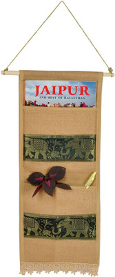Lal Haveli Handmade Magazine Letter Mail Holder Wall Hanging Regular Organizer( )