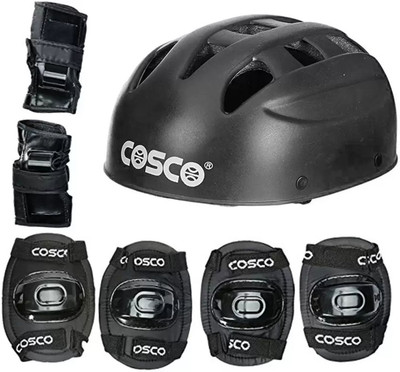 Cosco Skating Body Protective Kit ( Junior ) 4 in 1 Protective Kit includes 1 Head, 2 Knee 2 Elbow & 2 Pam Guards Skating Kit