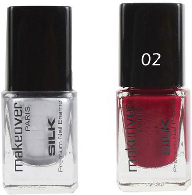 Makeover Professional Nail Paint Hot Silk Silver-14 , Nail Paint Hot Red-02 Multi(Pack of 2)
Makeover Professional Nail Paint Hot Silk Silver-14 , Nail Paint Hot Red-02 Multi(Pack of 2)