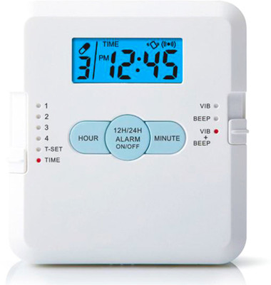 OVO Pill Organizer and Reminder BE-112 Pill Box(White)