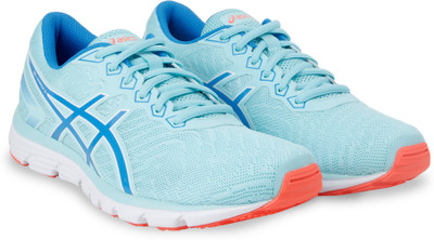 Asics GEL - ZARACA 5 Running Shoes For Men(Blue, Aqua splash/diva blue/wh