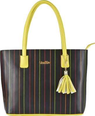 Vestta Women Casual Black PU Tote