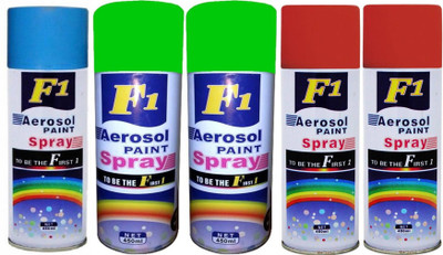 F1 MULTICOLOR Spray Paint 450 ml(Pack of 5)