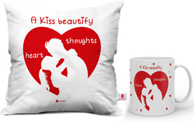Indigifts Cushion, Mug Gift Set