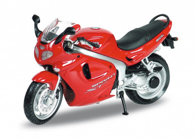 Welly Moter Cycle-1:18-2002 TRIUMPH SPRINT ST(Red)
