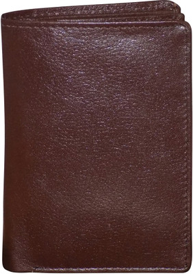 Style 98 Men Brown Genuine Leather Wallet(12 Card Slots)