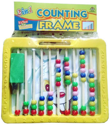 SHRIBOSSJI 2 in 1 Abacus with Writing Board Counting Frame with Duster and Chalk(Multicolor)
SHRIBOSSJI 2 in 1 Abacus with Writing Board Counting Frame with Duster and Chalk(Multicolor)