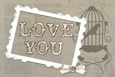 Love Card Poster Fine Art Print(12 inch X 18 inch)