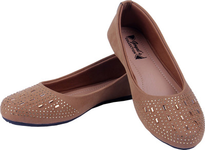 Goyal Tan Patch Bellies Bellies For Women(Tan