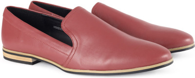 Allen Solly Loafers For Women(Maroon, Red