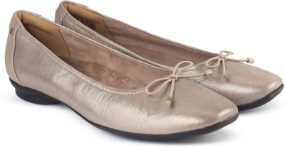Clarks Candra Light Champagne Bellies For Women(Silver