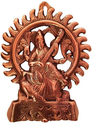 VINTAN Metal Wall Hanging Religious Goddess Saraswati Figurine/ Study Devi Maa Saraswati idol Handicraft Statue-Home Room Office Temple Mandir Murti Decor Showpiece Gift item. Decorative Showpiece - 21 cm(Aluminium, Copper)
VINTAN Metal Wall Hanging Religious Goddess Saraswati Figurine/ Study Devi Maa Saraswati idol Handicraft Statue-Home Room Office Temple Mandir Murti Decor Showpiece Gift item. Decorative Showpiece - 21 cm(Aluminium, Copper)