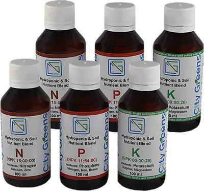 CityGreens Hydroponics & Soil Nutrient Blend NPK (Combo Pack) Soil Manure(600 ml Liquid)
CityGreens Hydroponics & Soil Nutrient Blend NPK (Combo Pack) Soil Manure(600 ml Liquid)