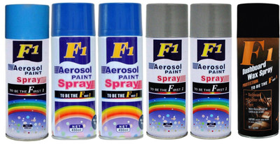 F1 Premium Multicolor Spray Paint 450 ml(Pack of 6)