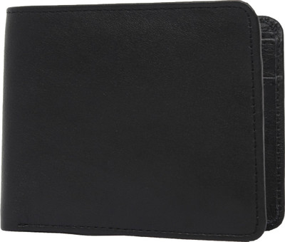 Chisel Men Black Genuine Leather Wallet(3 Card Slots)