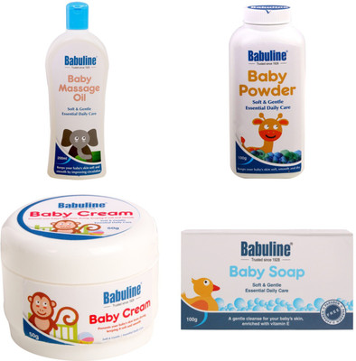 Babuline Baby Care Super Saver Combo Pack of 4(White)