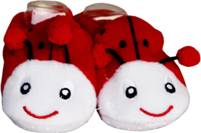 Toys Factory Baby Booties Booties(Toe to Heel Length - 8 cm Red)