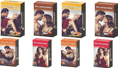 PLAYGARD MORE PLAY SUPERDOTTED STRAWBERRY BUTTERSCOTCH CHOCHOLATE ORANGE 10'S Condom(Set of 8, 10S)