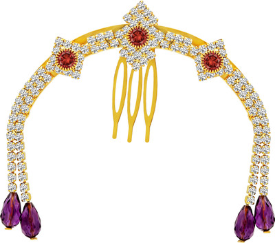 MJ Fashion Jewellery Fancy Hair Clip(Gold)