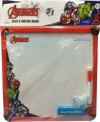 Marvel Avenger 2 In 1 Slate & Writing Board(White)