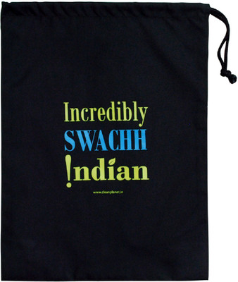 Clean Planet Clean Planet Swachh Citizen - Incredibly Swachh drawstring Pouch(Black, Yellow)
Clean Planet Clean Planet Swachh Citizen - Incredibly Swachh drawstring Pouch(Black, Yellow)