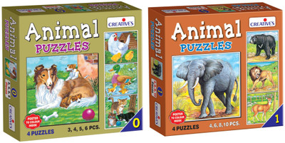 Creatives Combo of animal 0 no. and Animal 1 no.(2 Pieces)