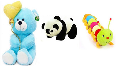 MTC Combo Pack Of Heart Balloon Soft Teddy; Panda; Catterpillar for Kids/Birthday Gift Item- 35cm - 35 cm(Multicolor)
MTC Combo Pack Of Heart Balloon Soft Teddy; Panda; Catterpillar for Kids/Birthday Gift Item- 35cm - 35 cm(Multicolor)