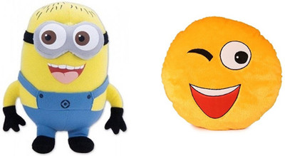 MTC kids Yellow Minions Buddy & Smiley Cushion Winking Smiley Stuffed Soft Plush Toy Love Girl- 35cm - 35 cm(Multicolor)
MTC kids Yellow Minions Buddy & Smiley Cushion Winking Smiley Stuffed Soft Plush Toy Love Girl- 35cm - 35 cm(Multicolor)