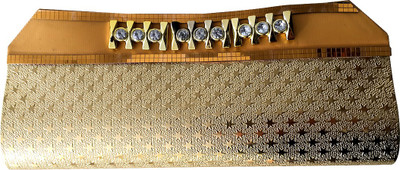 fashioncops Party Gold Clutch