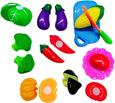 SuperToy Realistic Sliceable Vegetables Cutting Play Kitchen Set Toy with various Vegetables,Knife,Plate and Cutting Board for Kids
SuperToy Realistic Sliceable Vegetables Cutting Play Kitchen Set Toy with various Vegetables,Knife,Plate and Cutting Board for Kids