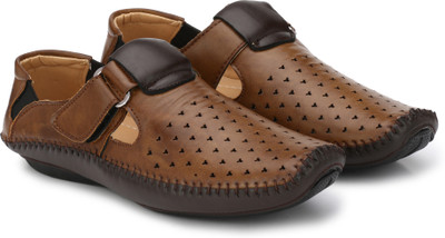 Andrew Scott Men Light Brown Sandals