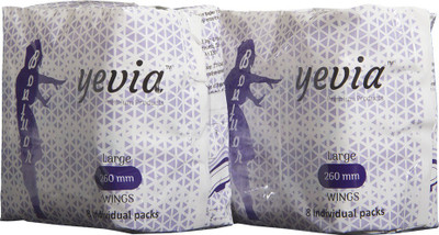 Yevia Sanitary Napkin(Anion) Combo Pack 8Pads (pack of 2) Sanitary Pad(Pack of 16)