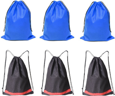 Demoda Shoe Pouch(Blue, Black), Black;blue