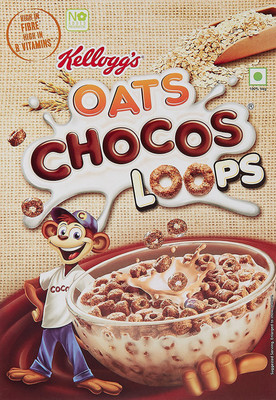 Kellogg's Oats Chocos Loops(350 g, Box)