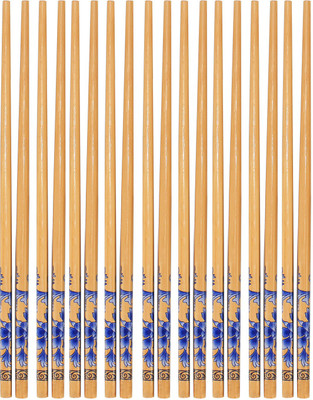HOKIPO Eating Bamboo Japanese Chopstick(Blue Pack of 20)