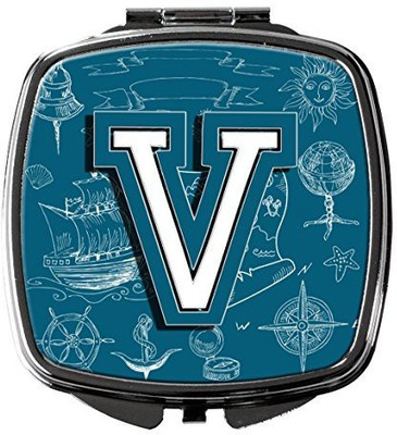 Caroline's Treasures CJ2014-VSCM Letter V Sea Doodles Initial Alphabet Compact Mirror
Caroline's Treasures CJ2014-VSCM Letter V Sea Doodles Initial Alphabet Compact Mirror
