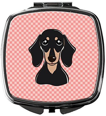 Caroline's Treasures BB1215SCM Checkerboard Pink Smooth Black And Tan Dachshund Compact Mirror
Caroline's Treasures BB1215SCM Checkerboard Pink Smooth Black And Tan Dachshund Compact Mirror