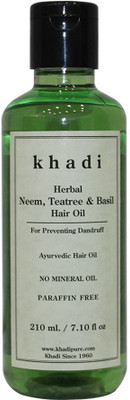 Khadi Herbal Neem, Teatree & Basil Hair Oil(210 ml)