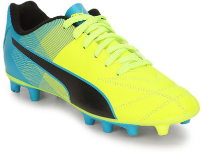 Puma Boys & Girls Lace Football Shoes(Yellow
