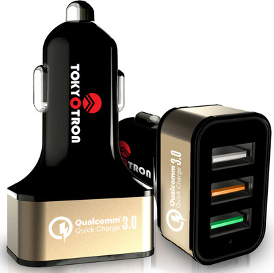 Tokyotron 6.3 amp Turbo Car Charger(Black)