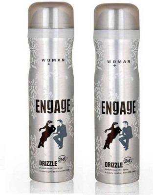 Engage Drizzle Deodorant Spray Pack of 2 (150ml each) Deodorant Spray - For Women(300 ml, Pack of 2)
Engage Drizzle Deodorant Spray Pack of 2 (150ml each) Deodorant Spray - For Women(300 ml, Pack of 2)
