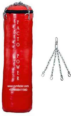 FACTO POWER 5.5 FEET LONG , SRF - STANDARD MATERIAL , UNFILLED WITH CHAIN Hanging Bag(5.5, 2 kg)
FACTO POWER 5.5 FEET LONG , SRF - STANDARD MATERIAL , UNFILLED WITH CHAIN Hanging Bag(5.5, 2 kg)