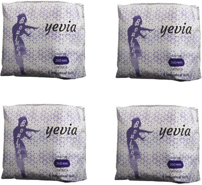 Yevia Sanitary Napkin (Anion) Combo Pack (8Pads Pack of 4) 32 Nos Sanitary Pad(Pack of 32)
Yevia Sanitary Napkin (Anion) Combo Pack (8Pads Pack of 4) 32 Nos Sanitary Pad(Pack of 32)