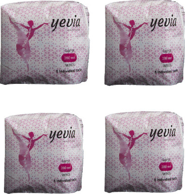Yevia Sanitary Napkin (Anion) Super Saver Combo Pack 32 pads(8pads * pack4) Sanitary Pad(Pack of 32)
Yevia Sanitary Napkin (Anion) Super Saver Combo Pack 32 pads(8pads * pack4) Sanitary Pad(Pack of 32)