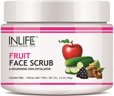 Inlife Natural Fruit Face Scrub, Paraben Free Best Exfoliator For Acne Scrub(100 g)
Inlife Natural Fruit Face Scrub, Paraben Free Best Exfoliator For Acne Scrub(100 g)