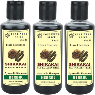 Continent Spice Khadi Shikakai Hair Cleanser (Pack of 3) (SLS & Paraben Free) CS682005(210 ml)
Continent Spice Khadi Shikakai Hair Cleanser (Pack of 3) (SLS & Paraben Free) CS682005(210 ml)