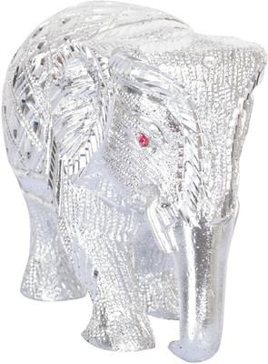 HOUZZPLUS Decorative Showpiece - 10 cm(Aluminium, Silver)