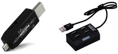 BB4 USB MULTIPURPOSE 4 PORT HUB WITH OTG smart Card Reader + 2.0 hub USB Adapter(Black)
BB4 USB MULTIPURPOSE 4 PORT HUB WITH OTG smart Card Reader + 2.0 hub USB Adapter(Black)