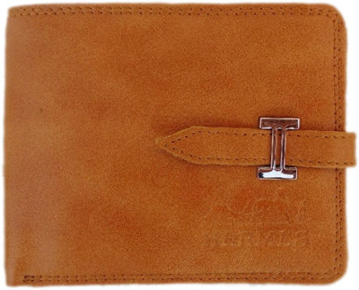 HERMES Men Tan Genuine Leather Wallet(12 Card Slots)