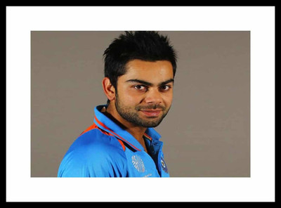 Aabhaas Virat Kohli Wall Poster Fine Art Print(12 inch X 18 inch, Rolled)